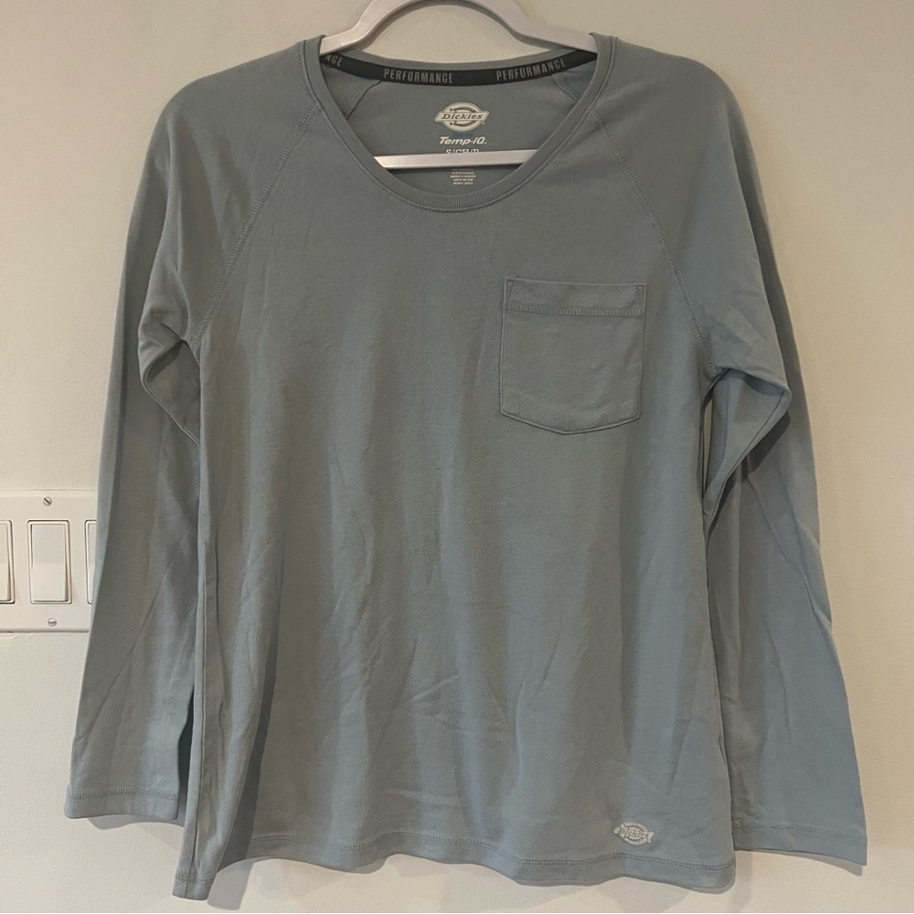 Dickies Performance Cooling Temp iQ Long Sleeve Tee Blue Women’s Small S Work